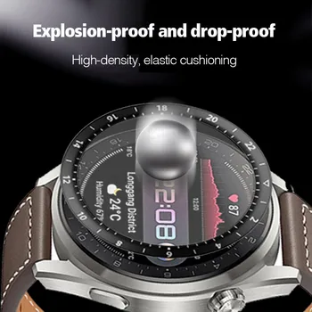 10D Zaštitna folija od mekog stakla za Huawei Watch 3 Pro s punim zaobljenim poklopcem zaslon Zaštitnik za Huawei Watch 3 3pro Film za pametne sati