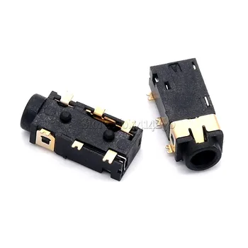 10ШТ 2,5 MM Ženski audio jack 6-pinski Konektor SMT SMD Priključak za slušalice PJ-242 Pozlaćena audio jack PJ242