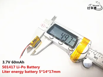 10шт litarski energy baterija dobre kvalitete 3,7 V,60 mah,501417 Polymer li-ion / li-ion baterija za IGRAČKE,BANKE HRANE,GPS,mp3,mp4