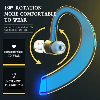1pc Bluetooth 5.0 Slušalice Uho Kuka Doživotno Vodootporne Revolving stereo Slušalice 