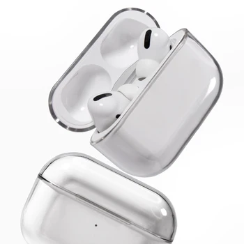 1pc Novi Transparentni Poklopac Za Punjenje Bežične Slušalice, Torba Za Apple AirPods Pro Sjedalo Tvrdi PC Kutija, Slušalice Prozirna Zaštitna