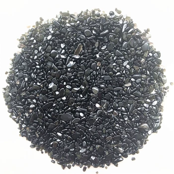 2-4 mm Prirodni Crni Opsidijan Quartz Crystal Mini-Kamen Kamena Crumb Energija Ozdravljenja Prirodni Kvarcni Kristali 50 g