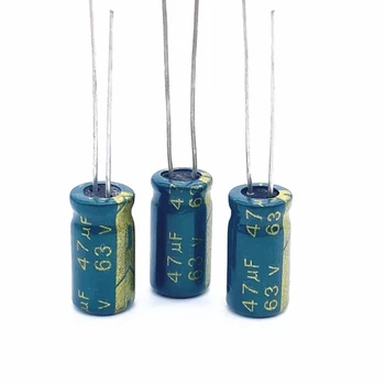 20 kom./lot 63 47 ΜF aluminijski elektrolitski kondenzator veličina 6*12 47 ΜF 20% 