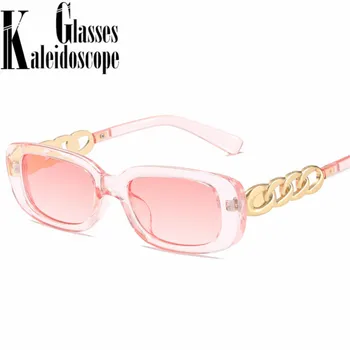 2021 Modni Trg sunčane naočale s malom okviri Za žene i muškarce Trendy Sunčane naočale y2k Ženske Berba pravokutni naočale ružičaste nijanse UV400 