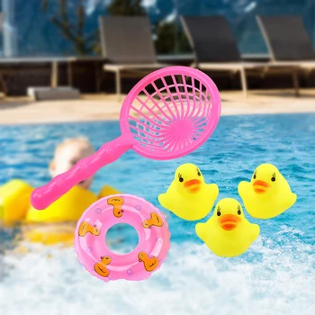 5 kom./compl. Dječje Plastični Plutajući igračka za kupanje s patke, stroj za Pranje igračka za zurke na bazenu, Mekana igračka