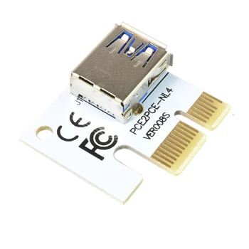 6PCS PCI 1X PCI-e X1 Ustaje 180 Stupnjeva Ustaje Adapter Kartice na USB Ustaje 006 006C 007S 008S 009S 009C