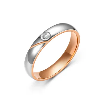 AsJerlya 2021 Nova Moda Par Prstenova Od Nehrđajućeg Čelika Srebrna Boja Cirkon Prsten Za Žene Gospodo Vjenčano Prstenje Nakit анилло
