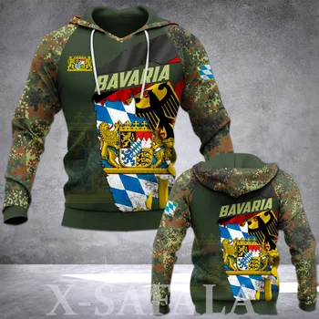 Bavarska je Lubanja BRANDENBURG 3D Print Majica sa kapuljačom Muški Ženski pulover zip Majica s kapuljačom-1Jersey Ulica odjeća Sportska odijelo-7 