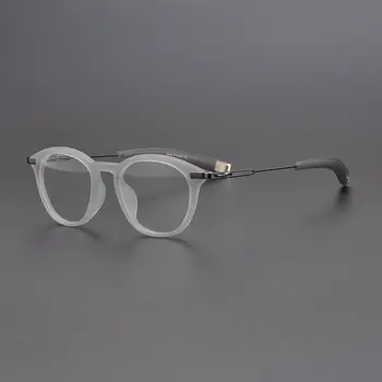 Brand Design muška Okvira za naočale, Originalne Kvalitete Acetat titana Klasicni Okrugle Naočale Za žene Naočale za kratkovidnost DLX402 