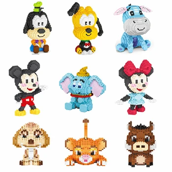 Disney Lilo i Stitch gradivni blokovi bod Crtani životinja stil čitanje slika Mreža praktičnih vještina igre u mozak Igračke poklon 