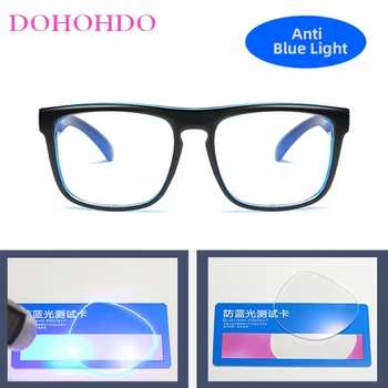 DOHOHDO 2021 Anti-Plavo Svjetlo računala Naočale Za muškarce Prozirne Rimless Za Naočale Plavo Svjetlo Blokiranje Naočale, Optički Igre Naočale