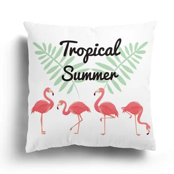 Flamingo od samta jastučnicu kućni ukras torbica za диванной jastuci jastučnicu s cvjetnim uzorkom jastučnica se može konfigurirati 60x60 cm 