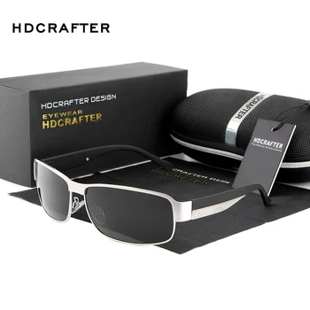 HDCRAFTER Gospodo Polarizirane Sunčane naočale za vožnju Sunčane naočale za muškarce UV400 Zaštita Korporativni Dizajn Sunčane naočale Naočale oculos masculino 