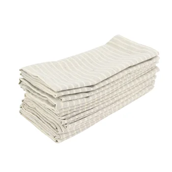 Jednostavne salvete od bijele tkanine na trake Set od 12 komada 30x40 cm pamučne salvete i Maramice za stolom za aktivnosti i za kućnu uporabu
