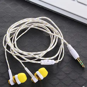 Kvalitetan Ožičen Slušalice Potpuno Novi Stereo Slušalice 3,5 mm Najlon Kabel Za Slušalice Slušalice Sa Mikrofonom Za Laptop Smartphone #20