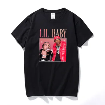 Lil Baby Reper Hip-hop 90-ih Vintage majica za muškarce Ulica odjeća Grafički Top majice pamučne majice kratkih rukava 