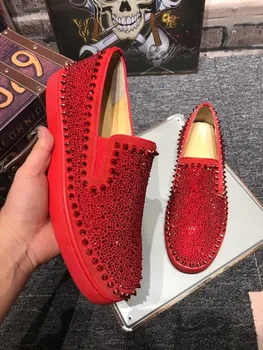 Ljetne natikače Ženska obuća Cipele sa crvenim dnom za muškarce Svakodnevni вулканизированная obuća obuća luksuzne dizajnerske cipele visoke kvalitete 