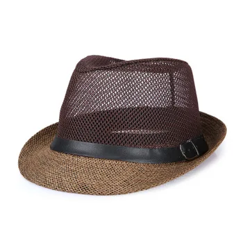 LNPBD 2017 topla rasprodaja muška kapa za sunčanje godišnje nadvoji фетровая šešir s tie muška prozračne ljetne šešir