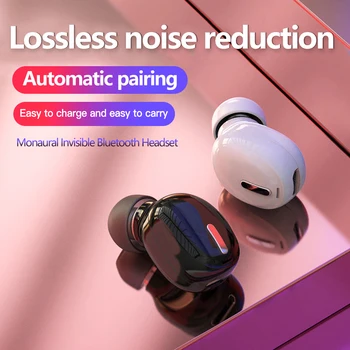 Mini Slušalice 5.0 Bluetooth Slušalice HiFi Bežične Slušalice S Mikrofonom Sportske Slušalice, Handsfree Stereo Slušalice za Sve telefone 