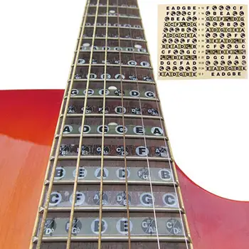 Naljepnica na гитарную notu Naljepnica na vrat Gitare Naljepnice na note Vrat Lade Oznaka na kartu Pribor za početnike gitarista