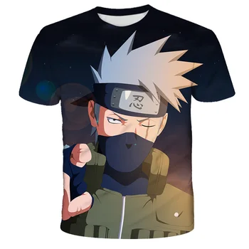 Novi djeca Naruto Sasuke t-Shirt-Pulover za odmor Modni Dječje Majice za djevojčice Božićni Poklon 2021 Ljetna odjeća Naruto za djecu