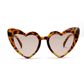 Ružičaste sunčane naočale love velike breskve srdačan ružičaste nijanse za žene sunčane naočale u obliku srca za žene uv400 