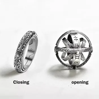 Stare Astronomske Prsten sa kuglicama za žene i muškarce s mogućnošću rotacije, Tehnologija Otvaranja i zatvaranja, Svemirska prsten na prst, Pokloni, Nakit i pribor