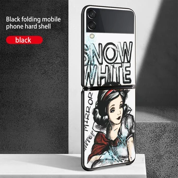 Trendi Novi mobilni šok-dokaz Tvrda Torbica za Bajke Snjeguljica za Samsung Galaxy Z Flip 3 5G Crna Torbica za telefon Fundas