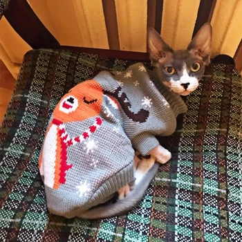 Warm Warm Pet Sweater Small Dog Yorkie Pet Odjeca Cartoon Mačka Sweater Dog Clothes Knitting Crochet odjeća za pse malih 