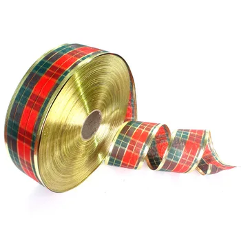 Yooap 5 cm*2 M Traka za božićne dekoracije Škotska pokrivač traka Božićni ukras Traka za dekoracije Božićnog drvca