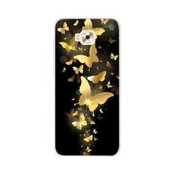 Za Asus Zenfone 4 Selfie ZD553KL Torbica X00LD Mekana silikonska kapa telefona Za Asus ZD553KL ZD 553 KL Sjedalo za telefone Mačji cvijeće Fundas