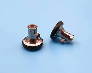 Čist Bakar Dugi rog zatrubi kućištem od titanija slušalice DIY 15,4 MM mmcx S ravnom Glavom U Uhu, Iskopčajte Slušalice 